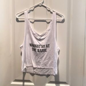 Namast’ay at the barre crop tank!